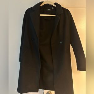 Black overcoat